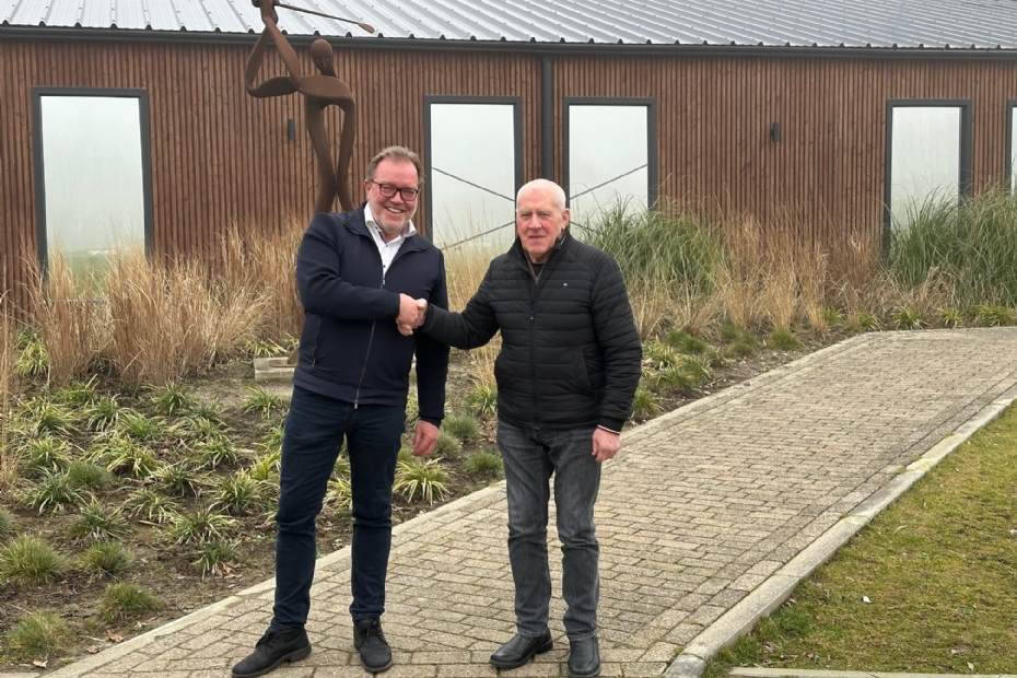 Hans Schaap en Gideon Hoogstrate. (Foto:  HGEHollandsche Golfclub)