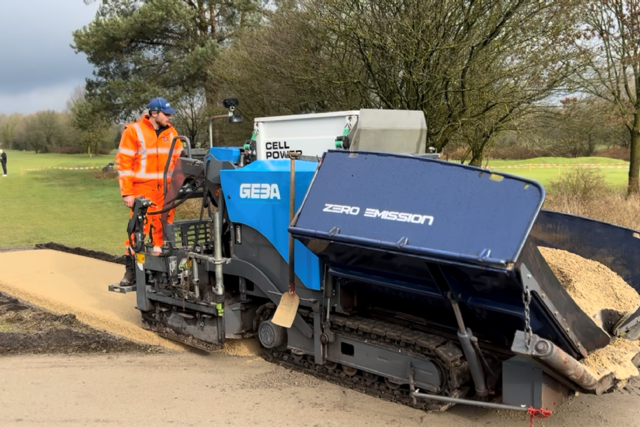 Electrische spreader van Geba op het Rijk
